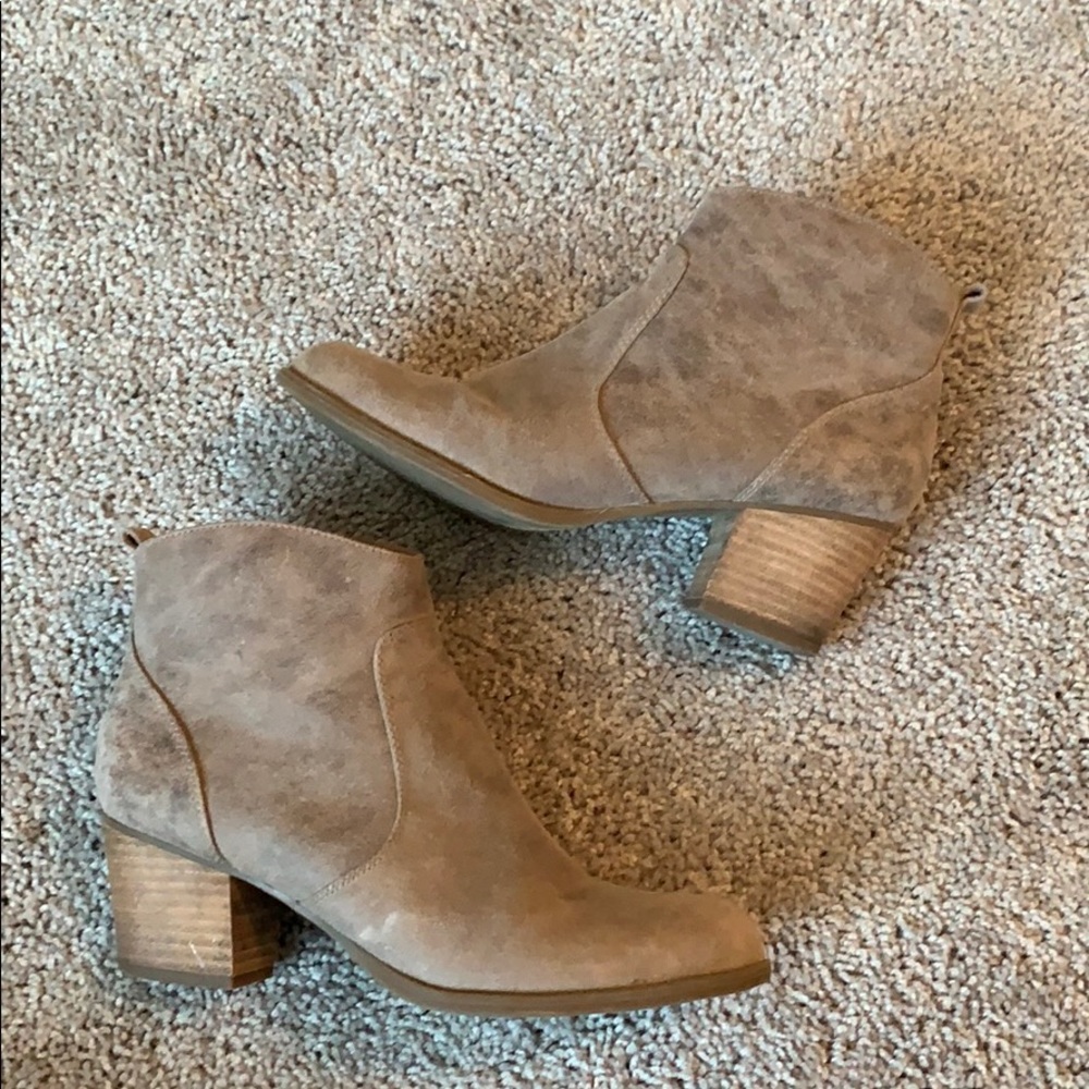 suede booties
